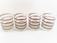 Load image into Gallery viewer, Georges Briard Signed Mid-Century Swirl Double Old Fashion Glasses (Set of 4)
