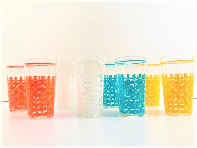 Dominion Glass Company Basket Weave Econo-Pack Glasses (Set of 8)