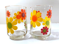 Load image into Gallery viewer, Libbey Mid-Century Retro Flower Power Glasses (Set of 4)
