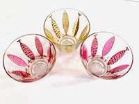 Load image into Gallery viewer, Fred Press Signed Mid-Century Colorful Fish Old Fashion Glasses (Set of 3)
