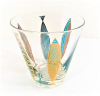 Load image into Gallery viewer, Fred Press Signed Mid-Century Fish Double Old Fashion Glass - Single
