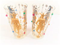 Load image into Gallery viewer, Culver Mid-Century Mardi Gras Jester With Jewels Highball Glasses (Set of 2)
