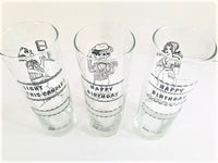 Load image into Gallery viewer, Libbey Mid-Century Happy Birthday Tall Collins Glasses (Set of 6)
