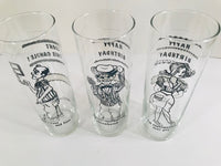 Load image into Gallery viewer, Libbey Mid-Century Happy Birthday Tall Collins Glasses (Set of 6)
