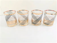 Load image into Gallery viewer, Culver Signed Mid-Century Golden Swirl Double Old Fashion Glasses (Set of 4)
