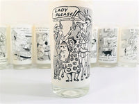 Load image into Gallery viewer, Starlyte Black and White Risqué Glasses (Set of 8)
