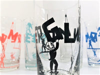 Load image into Gallery viewer, Glenmore Mid-Century The Show Must Go On Glasses (Set of 5)
