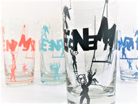 Load image into Gallery viewer, Glenmore Mid-Century The Show Must Go On Glasses (Set of 5)
