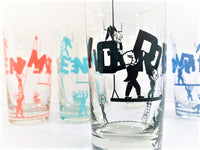 Load image into Gallery viewer, Glenmore Mid-Century The Show Must Go On Glasses (Set of 5)
