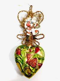 Load image into Gallery viewer, Department 56 Vintage Heirloom Hand Blown Christmas Santa (Set of 2)
