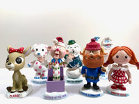 Load image into Gallery viewer, Rudolph The Red-Nosed Reindeer Character Bobble Head Set of 7
