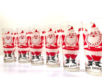 Load image into Gallery viewer, Vintage Santa Claus Brings Good Cheer Glasses (Set of 6)
