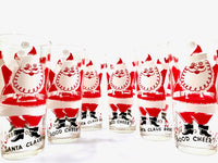 Load image into Gallery viewer, Vintage Santa Claus Brings Good Cheer Glasses (Set of 6)
