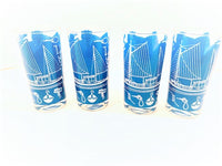 Load image into Gallery viewer, Georges Briard Signed Mid-Century Come Sail Away Glasses (Set of 4)

