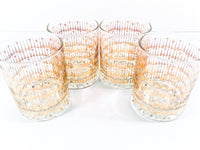 Load image into Gallery viewer, Retro Gold Elongated Diamond Glasses (Set of 4)
