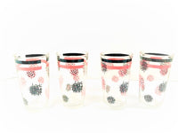 Load image into Gallery viewer, Mid-Century Pink and Black Weave Glasses (Set of 4)
