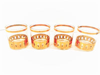 Load image into Gallery viewer, Culver Signed Antigua Mid-Century 22-Karat Gold Glasses (Set of 4)
