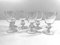 Load image into Gallery viewer, Mid-Century Etched Starburst Cordial Glasses (Set of 6)
