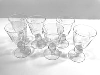 Load image into Gallery viewer, Mid-Century Etched Starburst Cordial Glasses (Set of 6)
