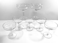 Load image into Gallery viewer, Mid-Century Etched Starburst Champagne Glasses (Set of 6)
