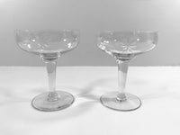 Load image into Gallery viewer, Mid-Century Etched Starburst Champagne Glasses (Set of 2)
