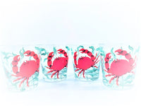 Load image into Gallery viewer, Vintage Under the Sea Crab Glasses (Set of 4)
