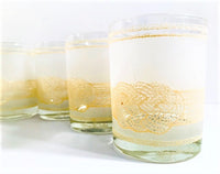 Load image into Gallery viewer, Georges Briard Signed Mid-Century Frosted Rope Double Old Fashion Glasses (Set of 6)
