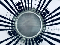 Load image into Gallery viewer, Georges Briard Signed Mid-Century Black and Gold Craftsman Style Double Old Fashion Glasses (Set of 2)
