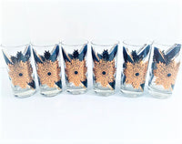 Load image into Gallery viewer, Fred Press Signed Mid-Century Royal Medallion Glasses (Set of 6)
