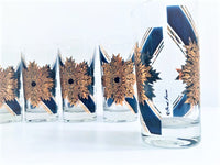 Load image into Gallery viewer, Fred Press Signed Mid-Century Royal Medallion Glasses (Set of 6)
