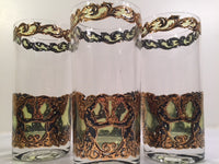 Load image into Gallery viewer, Culver Mid-Century Golden Angel and Urn Highball Glasses (Set of 6)
