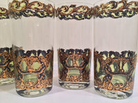 Load image into Gallery viewer, Culver Mid-Century Golden Angel and Urn Highball Glasses (Set of 6)
