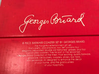 Load image into Gallery viewer, Georges Briard Signed Mid-Century White Dot 8-Piece Cocktail Set
