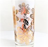 Load image into Gallery viewer, Frank Maietta Signed Mid-Century Golden Bee and Flower 9-Piece Set
