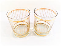 Load image into Gallery viewer, Culver Signed Mid-Century 22-Karat Gold Devon Double Old Fashion Glasses (Set of 2)
