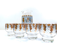 Load image into Gallery viewer, Culver Signed Mid-Century Seahorse 5-Piece Cocktail Set
