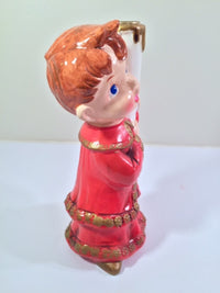 Load image into Gallery viewer, Vintage Star Choir Boy Candle Holder
