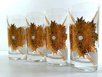 Load image into Gallery viewer, Fred Press Signed Mid-Century Royal Medallion Glasses (Set of 4)
