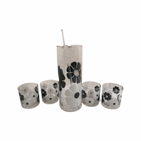 Load image into Gallery viewer, Colony Signed Mid-Century Black and White Moon Flower 6-Piece Set
