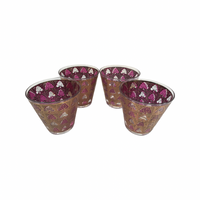 Load image into Gallery viewer, Culver Signed Mid-Century 22 Karat Gold and Amethyst Glasses (Set of 4)
