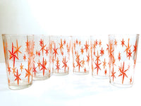 Load image into Gallery viewer, Mid-Century Atomic Star Glasses (Set of 6)
