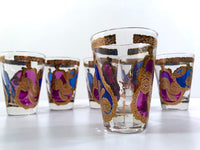 Load image into Gallery viewer, Georges Briard Signed Mid-Century Apple and Pear Pageant Whiskey Glasses (Set of 6)
