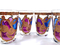 Load image into Gallery viewer, Georges Briard Signed Mid-Century Apple and Pear Pageant Whiskey Glasses (Set of 6)
