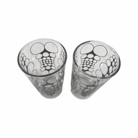 Load image into Gallery viewer, Bartlett Collins Mid-Century Black Swiss Glasses (Set of 7)
