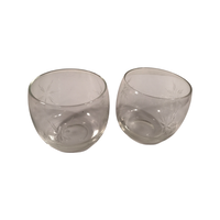 Load image into Gallery viewer, Mid-Century Etched Starburst Roly Poly Glasses (Set of 2)
