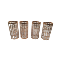Load image into Gallery viewer, Imperial Glass Company Spanish Windows 22-Karat Gold Mid-Century Glasses (Set of 4)
