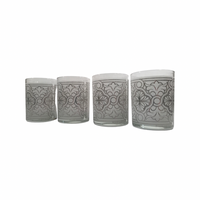 Load image into Gallery viewer, Culver Signed Frosted Art Deco Double Old Fashion Glasses (Set of 4)
