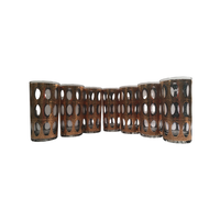 Load image into Gallery viewer, Culver Signed Mid-Century Pisa 22-Karat Gold Highball Glasses (Set of 7)
