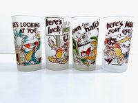 Load image into Gallery viewer, Libbey Mid-Century Frosted Humorous Bird Glasses (Set of 4)
