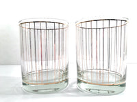 Load image into Gallery viewer, Culver Signed Mid-Century 22-Karat Gold Devon Double Old Fashion Glasses (Set of 2)

